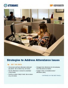 flier with image of woman sitting in a cubicle talking on the phone